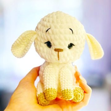 Amigurumi Pluche Witte Schapen Haken (2)