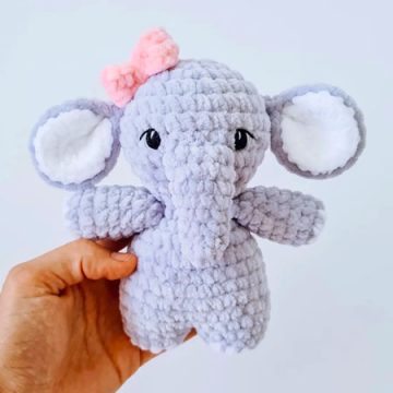 Pluche Baby Olifant Amigurumi Haken (1)