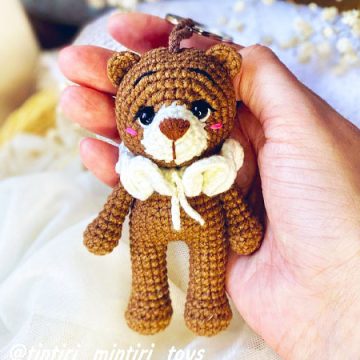 Beer Sleutelhanger Osmo Amigurumi Haken (2)