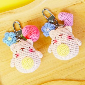 Sleutelhanger Kitten Amigurumi Haken (1)