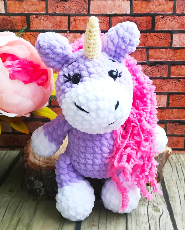 Pluche Eenhoorn Lola PDF Haken Patroon (2)