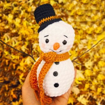 Pluchen Kleine Sneeuwman Amigurumi PDF Patroon (1)