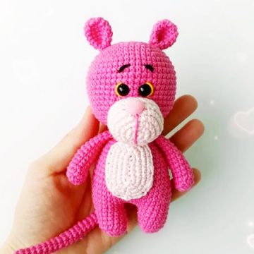 Roze Panter Amigurumi PDF Haken Patroon (1)
